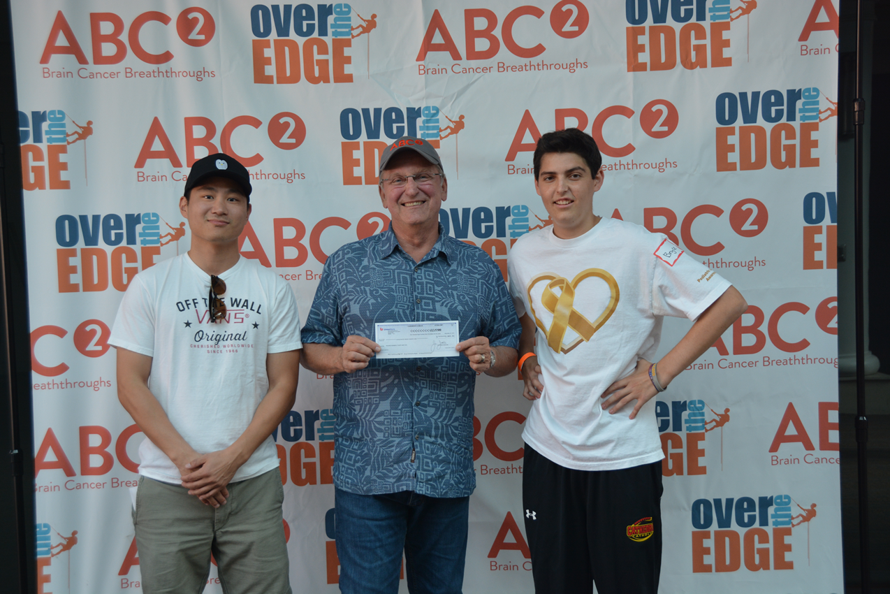 ringing the bell cancer: Bryce and the donor to foundation 